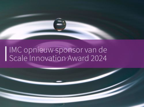 IMC opnieuw sponsor van de Scale Innovation Award 2024