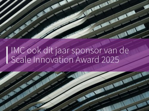 IMC ook dit jaar sponsor van de Scale Innovation Award 2025